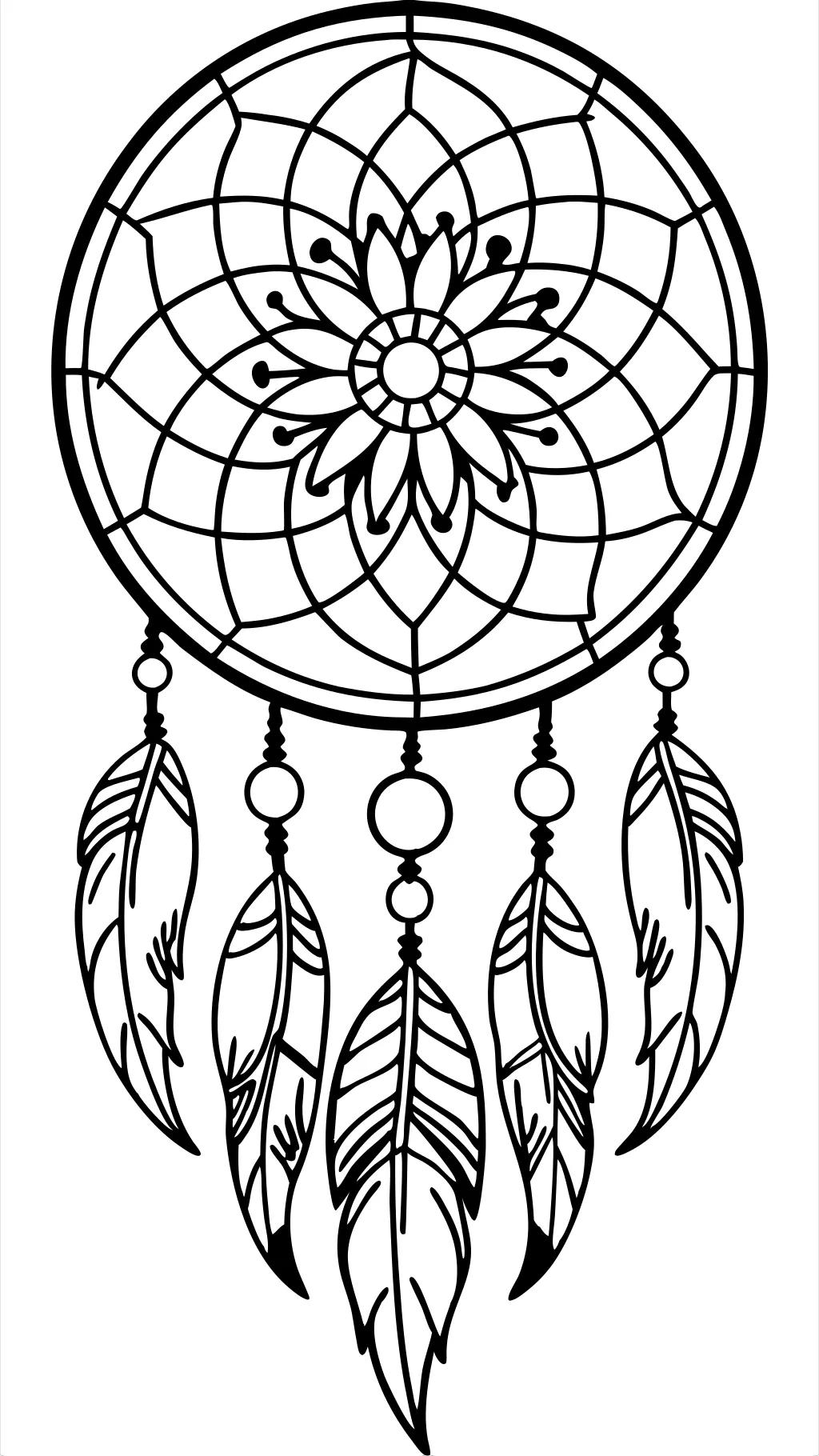 Páginas para colorear de Dream Catcher para adultos